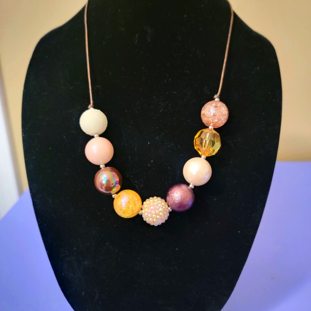 Pretty large beaded necklace